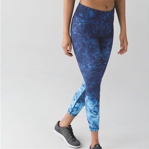 Lululemon H2O Deep Sea Speed Wunder tight Sz 4
